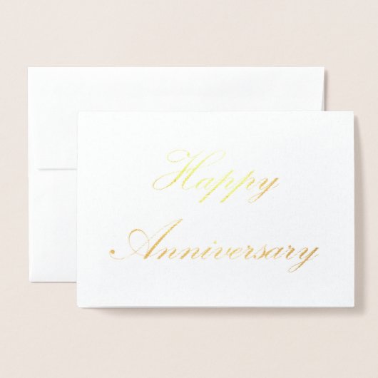 Carte Dorée Joyeux anniversaire (Devant avec enveloppe)