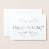Carte Dorée Joyeux anniversaire ! (Devant avec enveloppe)
