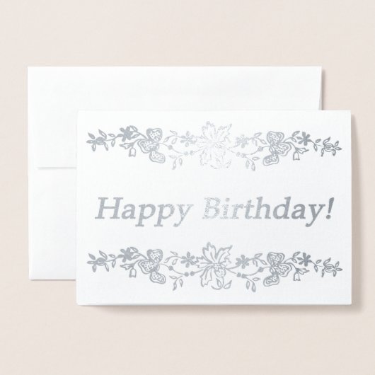 Carte Dorée Joyeux anniversaire ! (Devant avec enveloppe)