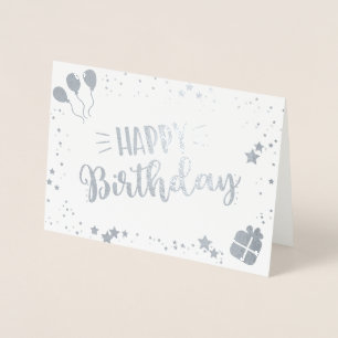 Carte Dorée Joyeux anniversaire