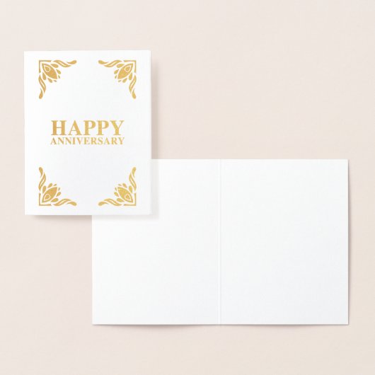 Carte Dorée Joyeux anniversaire (Affichage)