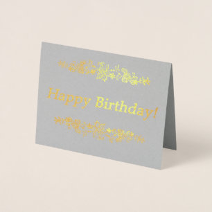 Carte Dorée Joyeux anniversaire !