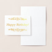 Carte Dorée Joyeux anniversaire ! (Affichage)
