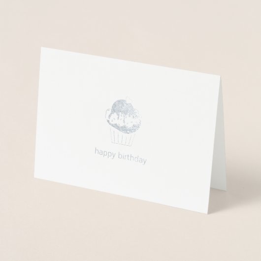 Carte Dorée Joyeux anniversaire (Devant)