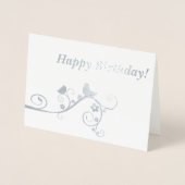 Carte Dorée Joyeux anniversaire ! (Devant)