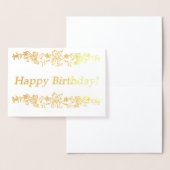 Carte Dorée Joyeux anniversaire ! (Affichage)