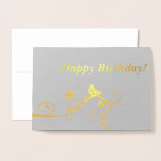 Carte Dorée Joyeux anniversaire !