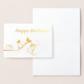 Carte Dorée Joyeux anniversaire ! (Affichage)