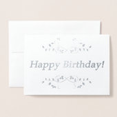 Carte Dorée Joyeux anniversaire ! (Devant avec enveloppe)