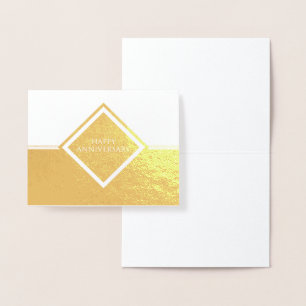 Carte Dorée Joyeux anniversaire