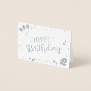 Carte Dorée Joyeux anniversaire