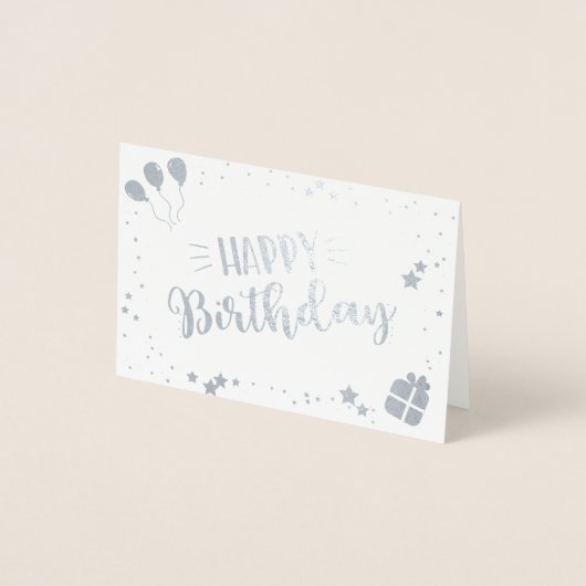 Carte Dorée Joyeux anniversaire (Devant)