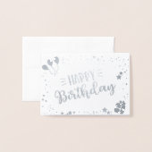 Carte Dorée Joyeux anniversaire (Devant avec enveloppe)
