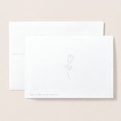 Carte Dorée Joyeux anniversaire ! (Derrière avec enveloppe)