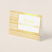 Carte Dorée Joyeux anniversaire (Devant)
