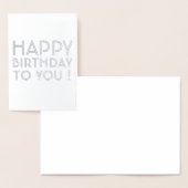 Carte Dorée Joyeux Anniversaire À Vous ! Intérieur Vide (Affichage)