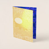 Carte Dorée Joyeux Anniversaire Chef Ducky Bateau Spatial Chio (Devant)