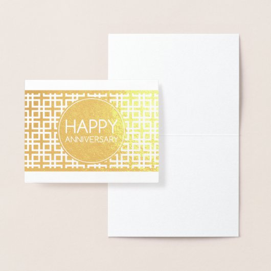 Carte Dorée Joyeux anniversaire CinderStripe (Affichage)