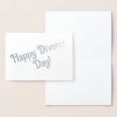 Carte Dorée Joyeux anniversaire de divorce ! (Affichage)