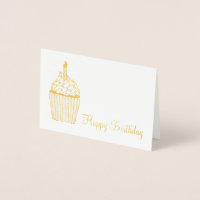 Joyeux Anniversaire Frosted Cupcake Sprinkles Boug