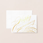 Carte Dorée Joyeux Anniversaire Spécial Occasion (Devant avec enveloppe)