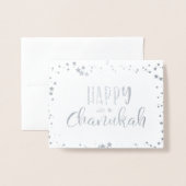 Carte Dorée Joyeux Chanukah (Devant avec enveloppe)