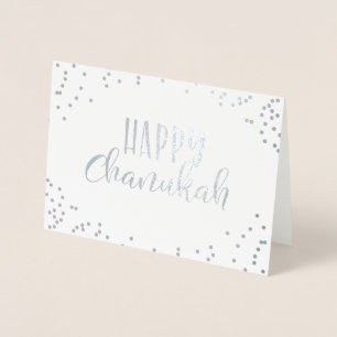 Carte Dorée Joyeux Chanukah