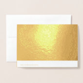 Carte Dorée Joyeux décor doré d'anniversaire avec texte person (Derrière avec enveloppe)