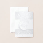 Carte Dorée Joyeux et béni Pâques (Derrière avec enveloppe)