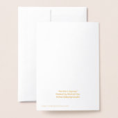 Carte Dorée Joyeux Express du Nord (Derrière avec enveloppe)