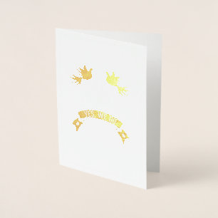 Carte Dorée Joyeux jour de mariage Oui, nous le faisons