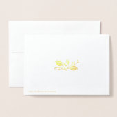 Carte Dorée Joyeux Noël (Derrière avec enveloppe)