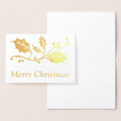 Carte Dorée Joyeux Noël (Affichage)