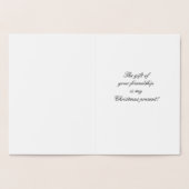 Carte Dorée Joyeux Noël (Intérieur)