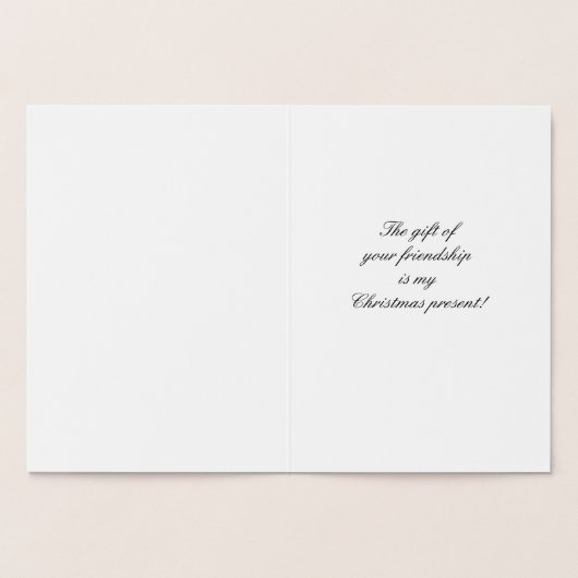 Carte Dorée Joyeux Noël (Intérieur)