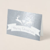 Carte Dorée Joyeux Noël (Devant)