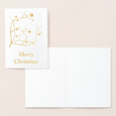 Carte Dorée Joyeux Noël (Affichage)
