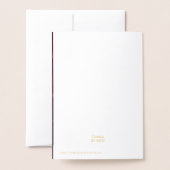 Carte Dorée Joyeux Noël des dragons d'ornement (Derrière avec enveloppe)