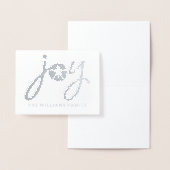 Carte Dorée Joyeux Noël | Dollar de sable argenté (Affichage)