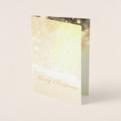 Carte Dorée Joyeux Noël d'or (Devant)
