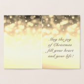 Carte Dorée Joyeux Noël d'or (Intérieur)