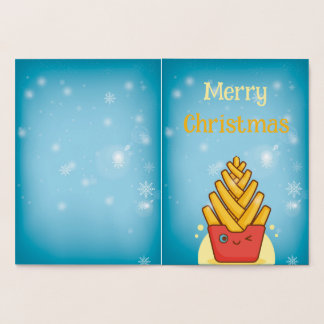 Carte Dorée Joyeux Noël drôle