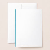 Carte Dorée Joyeux Noël drôle (Derrière avec enveloppe)