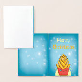 Carte Dorée Joyeux Noël drôle (Affichage)