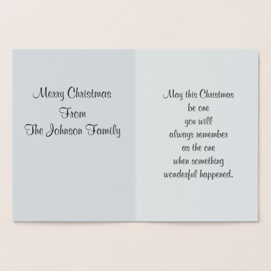 Carte Dorée Joyeux Noël, étoile Abstraite (Intérieur)