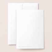 Carte Dorée Joyeux Noël, étoile Abstraite (Derrière avec enveloppe)