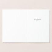 Carte Dorée Joyeux Noël Joyeux Noël Arbre Vos Paroles (Intérieur)