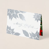 Carte Dorée Joyeux Noël. Luxe de Noël (Devant)