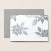 Carte Dorée Joyeux Noël. Luxe de Noël (Derrière avec enveloppe)