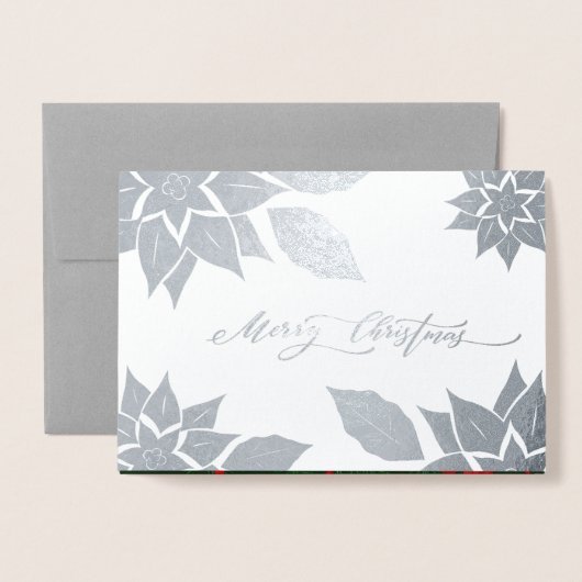 Carte Dorée Joyeux Noël. Luxe de Noël (Devant avec enveloppe)